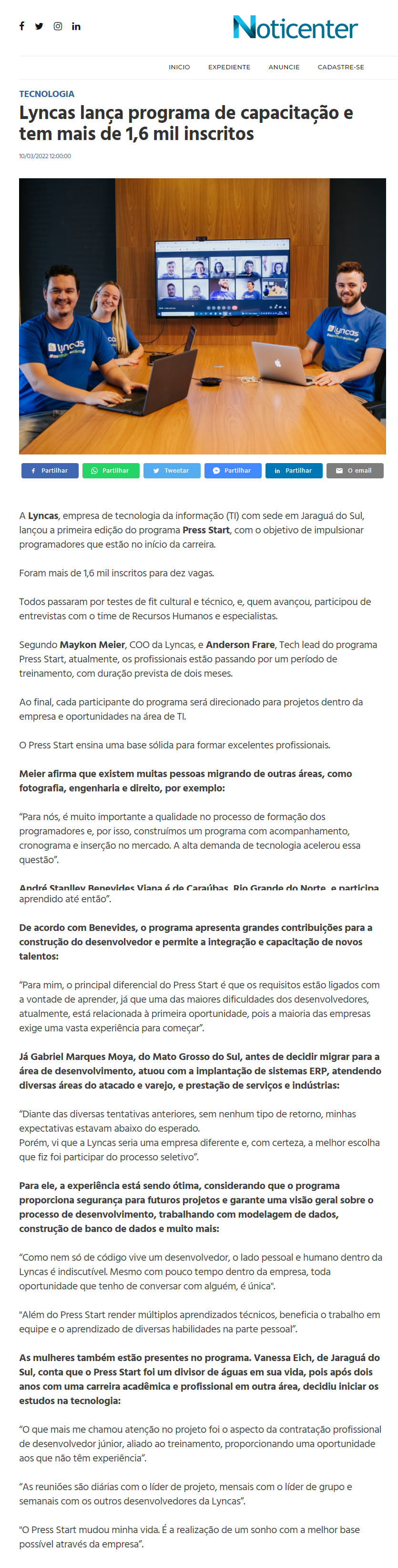 Noticenter PRESS START